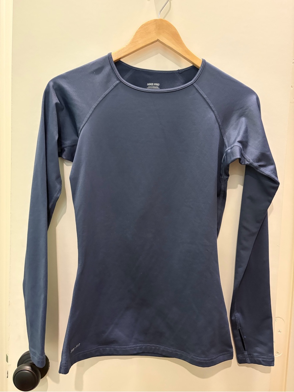 Women’s Nike Pro Dri-FIT Compression Long Sleeve top in navy